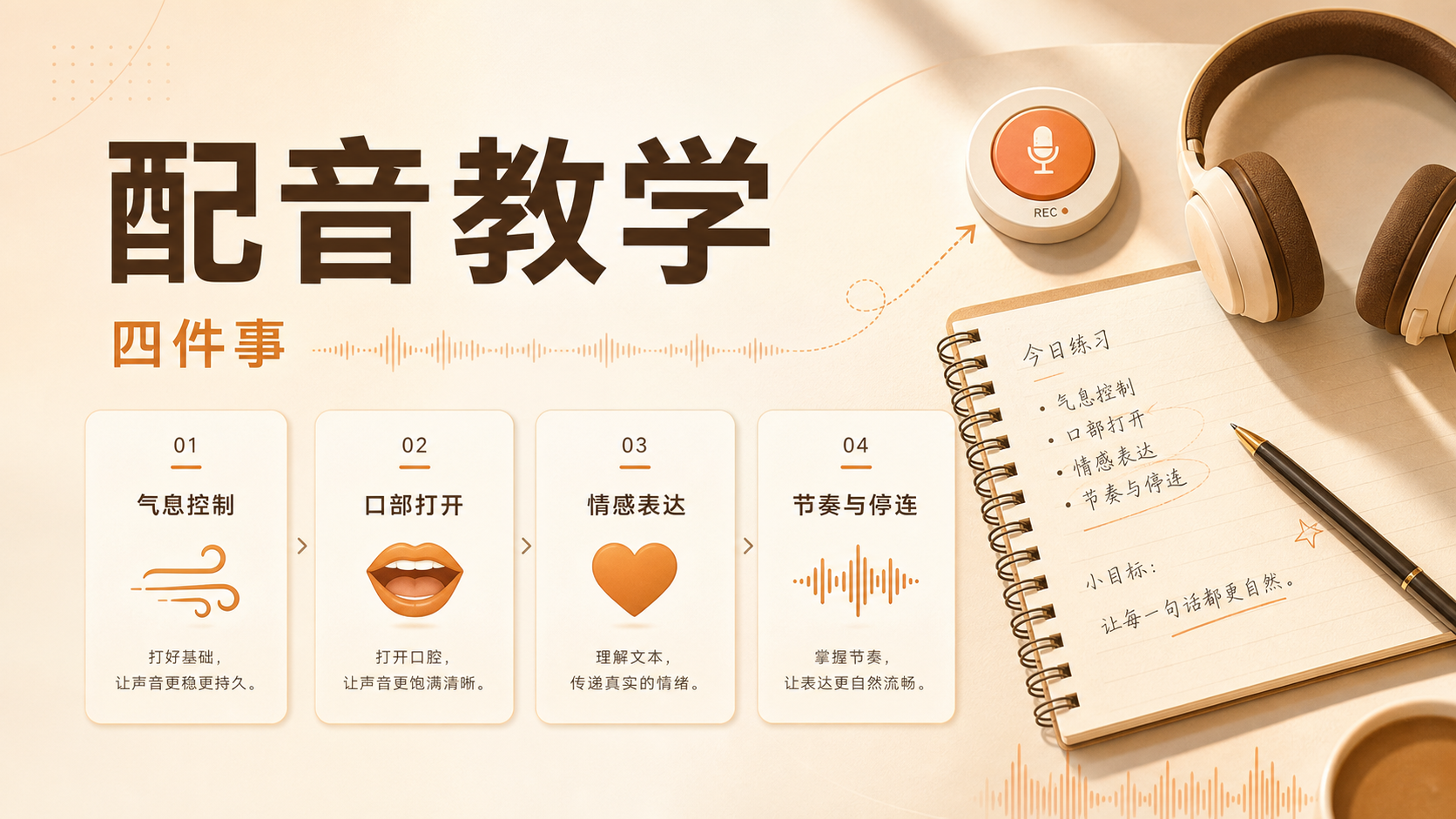配音新手应该先练什么？先从这四件事开始